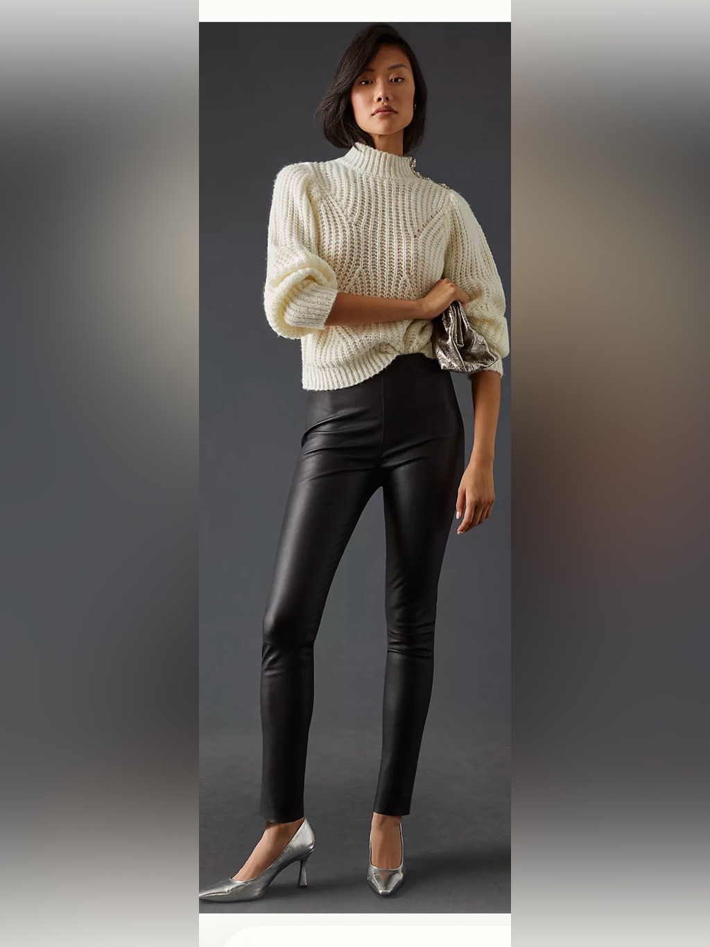 Walter Baker Roxanna Stretch Lambskin Leather Leggings Pants Xs Anthro
